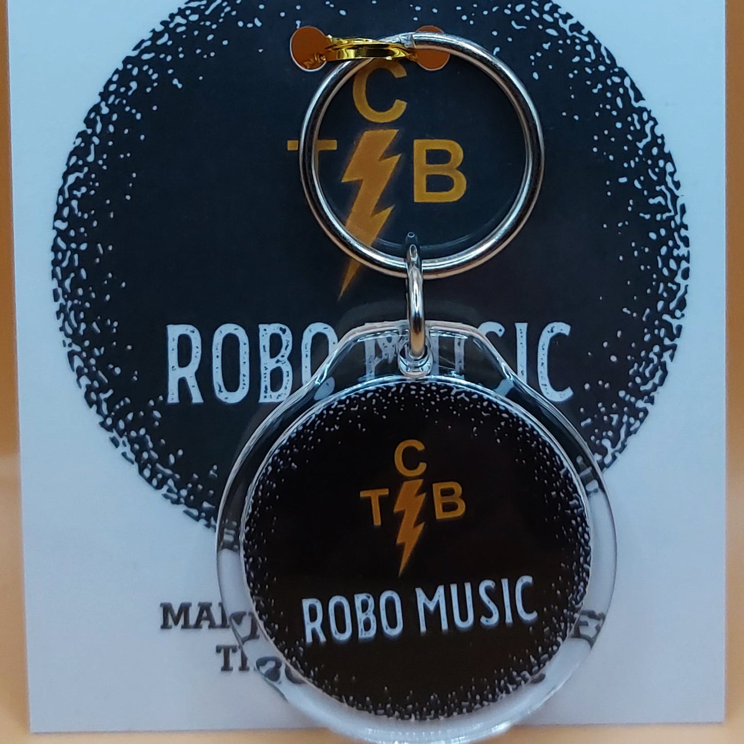 Robo Music Double Sided Acrylic Keyring