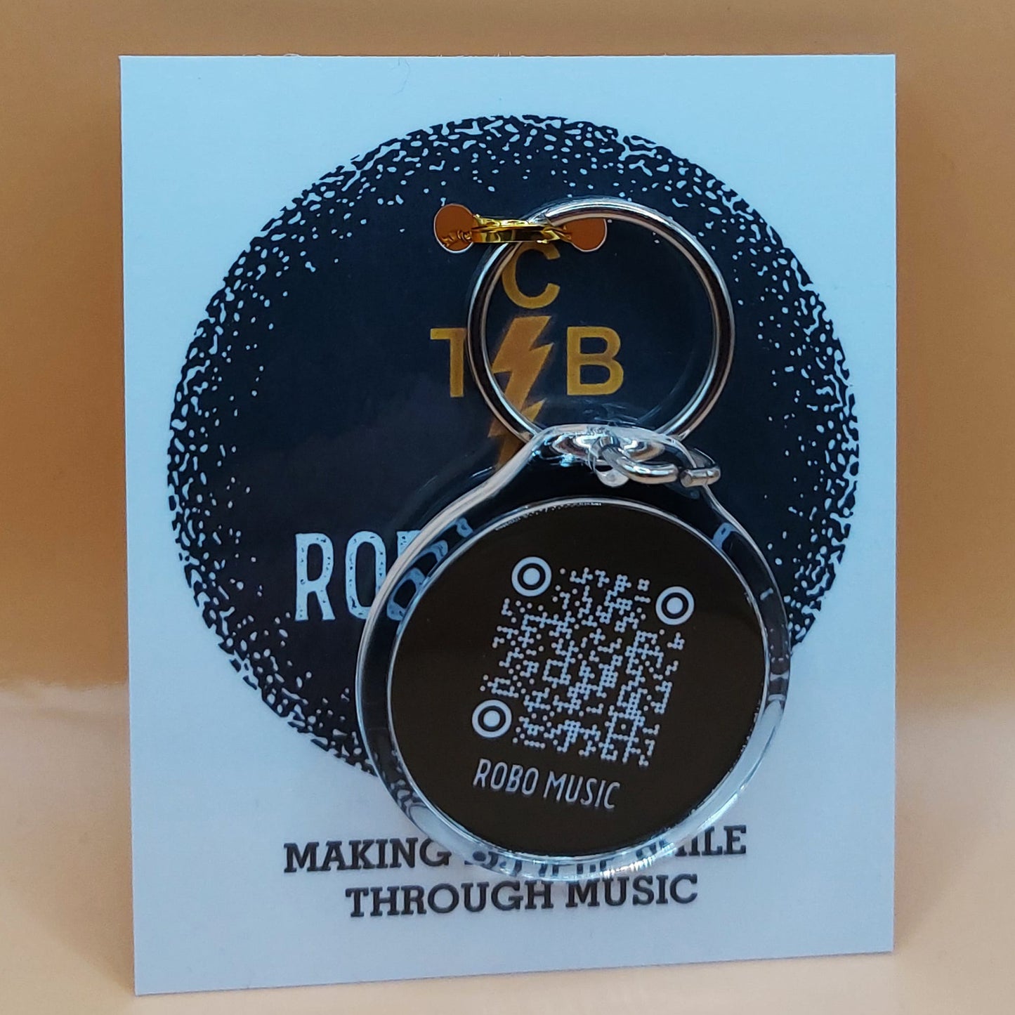 Robo Music Double Sided Acrylic Keyring