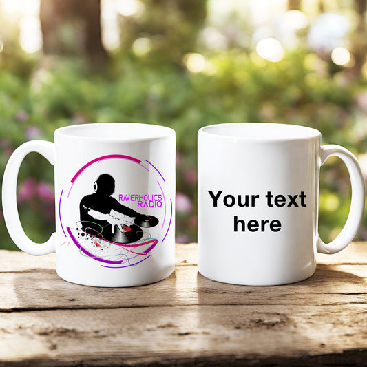 Raverholics Radio 11oz Mug Personalised