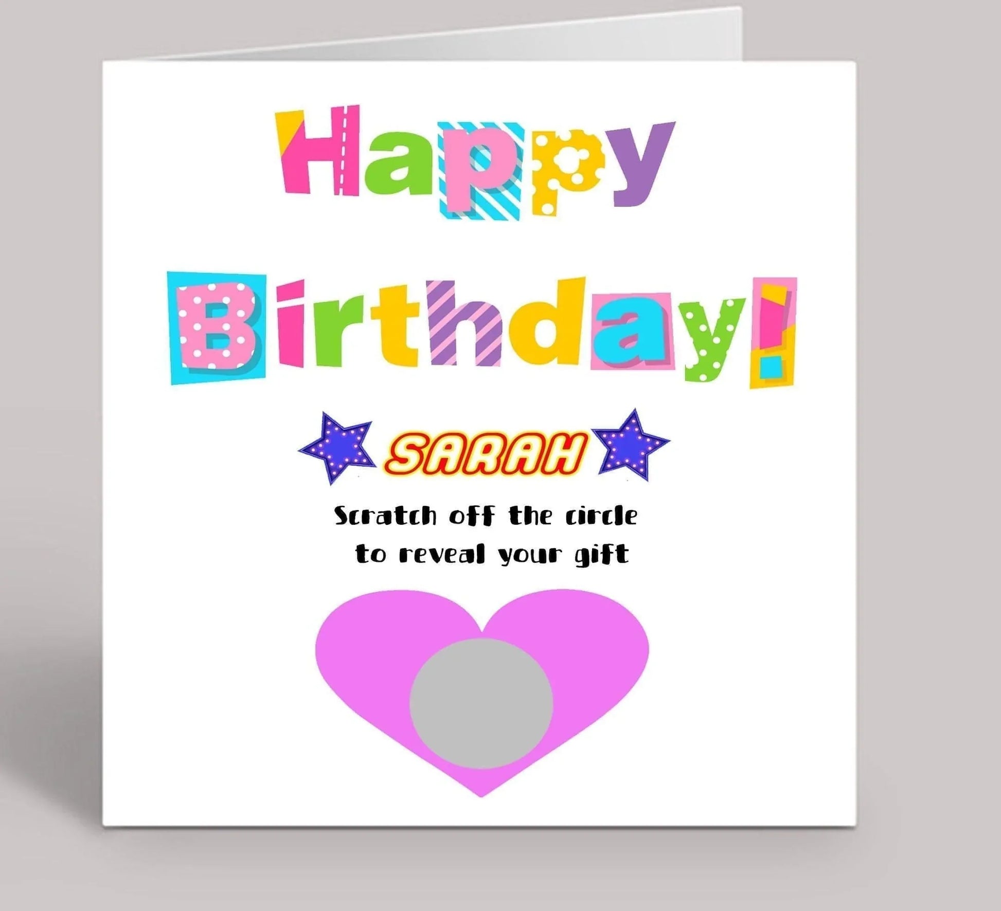 Happy Birthday Scratch Reveal Legoland Greeting Card 6x6 inch (Personalised) - SquidPot