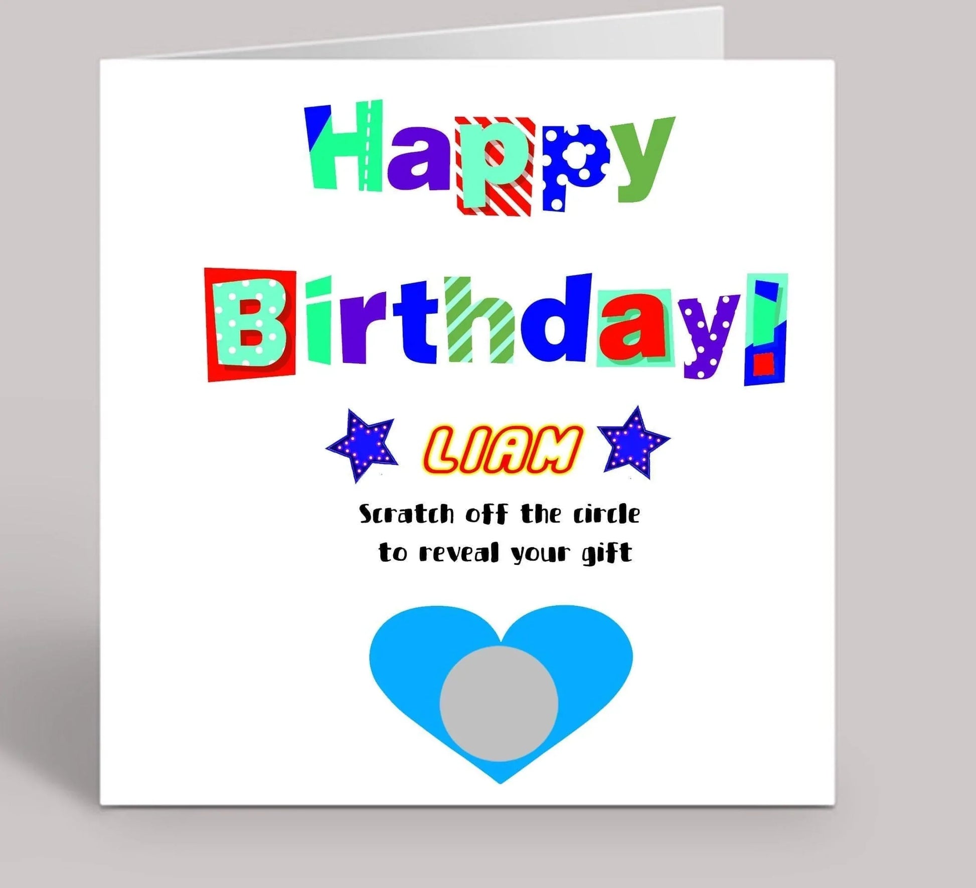 Happy Birthday Scratch Reveal Legoland Greeting Card 6x6 inch (Personalised) - SquidPot