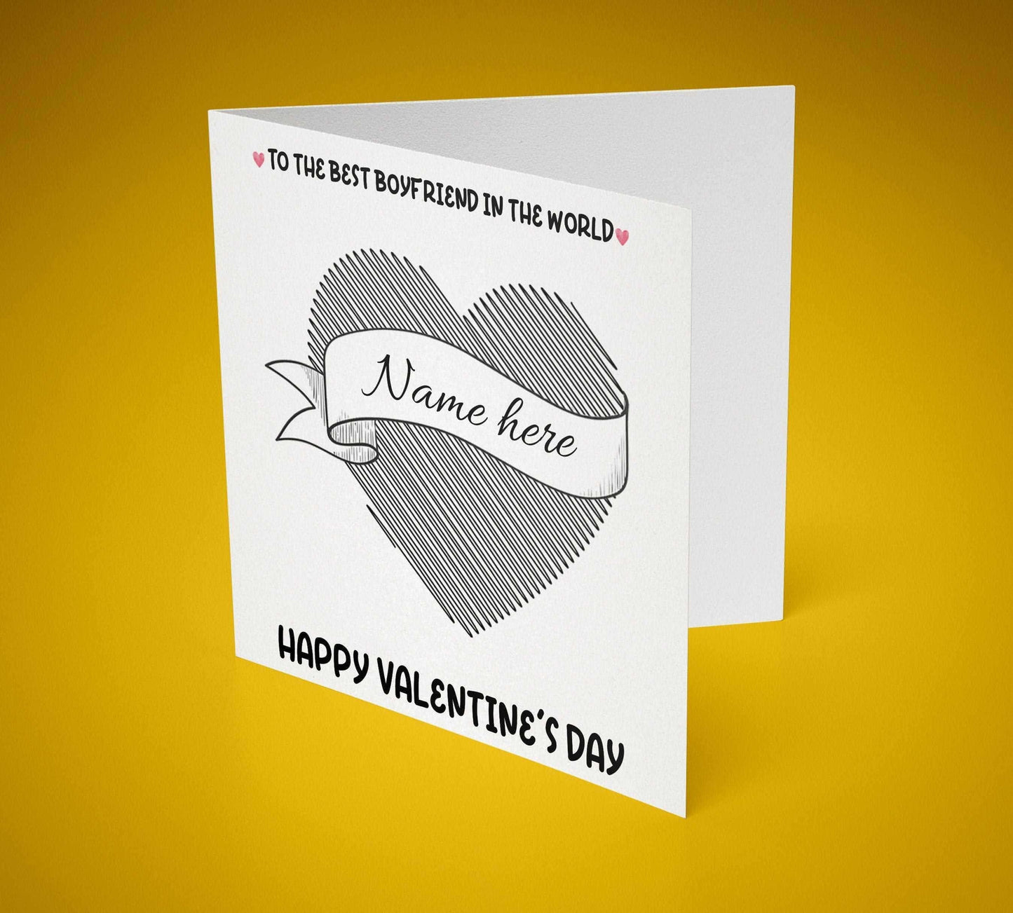 To The Best Girlfriend/Wife/Husband/Boyfriend Birthday Greeting Card 6x6 Inch (Personalised) - SquidPot