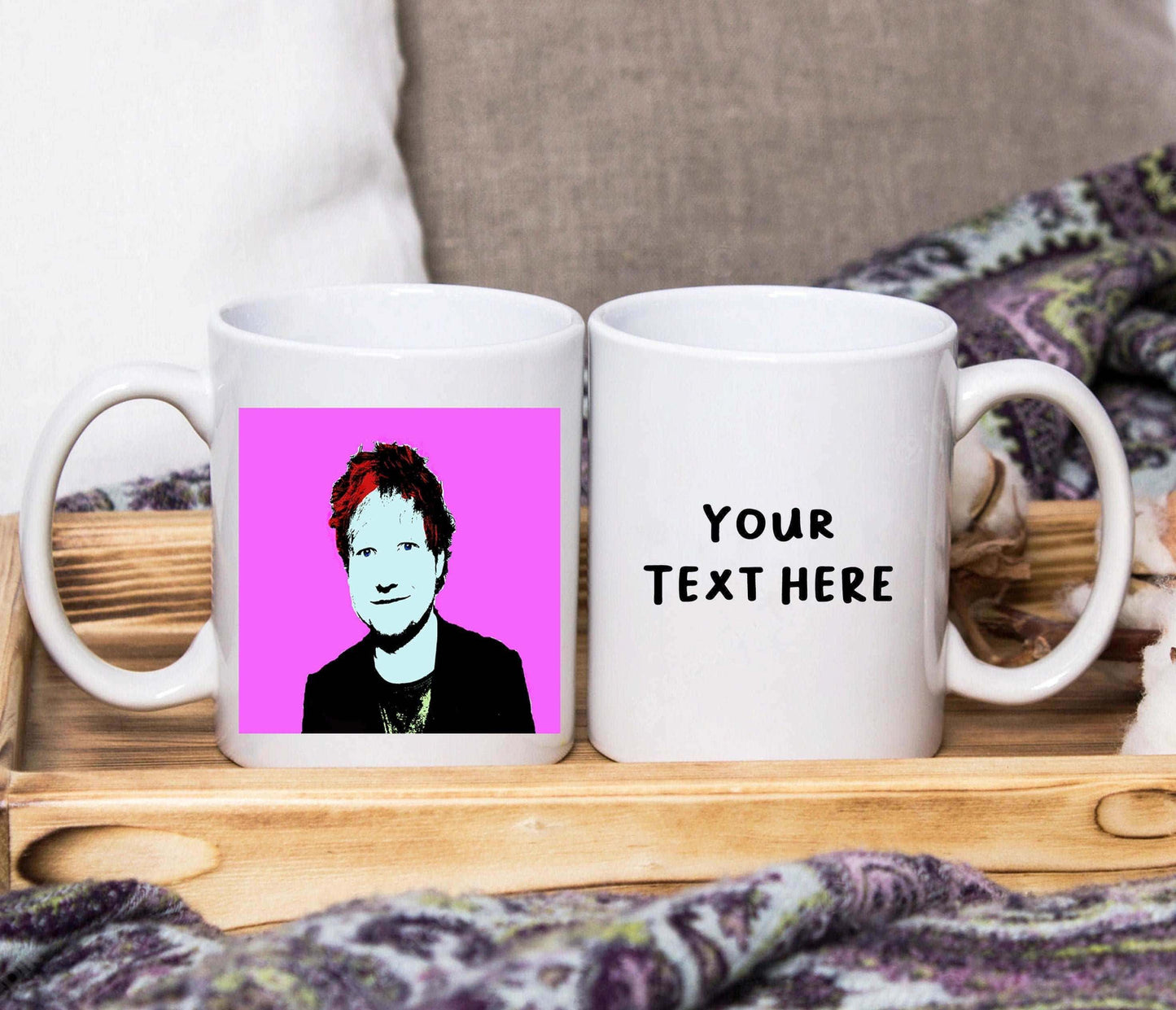 Ed Sheeran Pop Art Style Mug (Personalised) - SquidPot