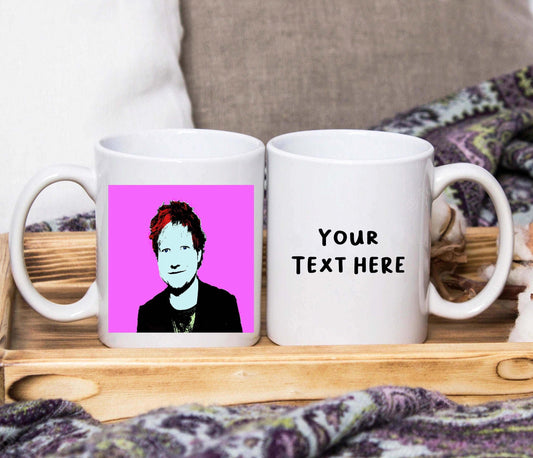 Ed Sheeran Pop Art Style Mug (Personalised) - SquidPot