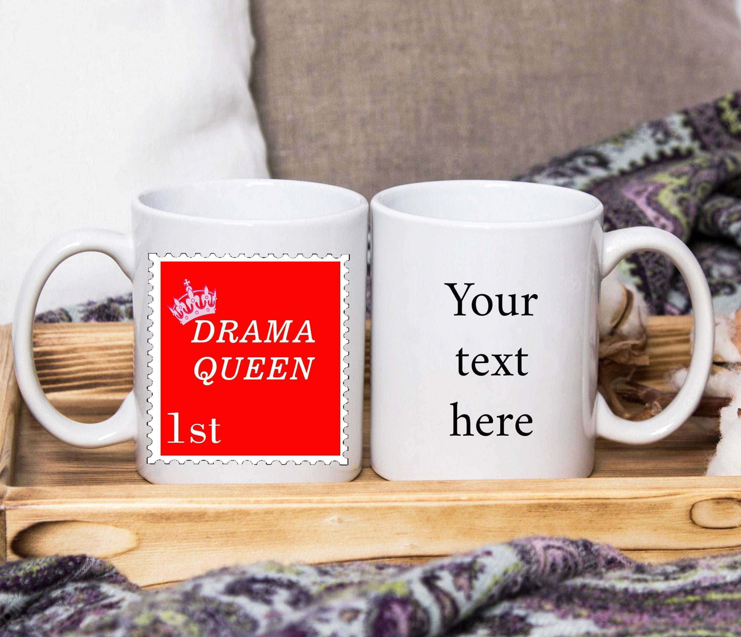 First Class Drama Queen Mug (Personalised) - SquidPot