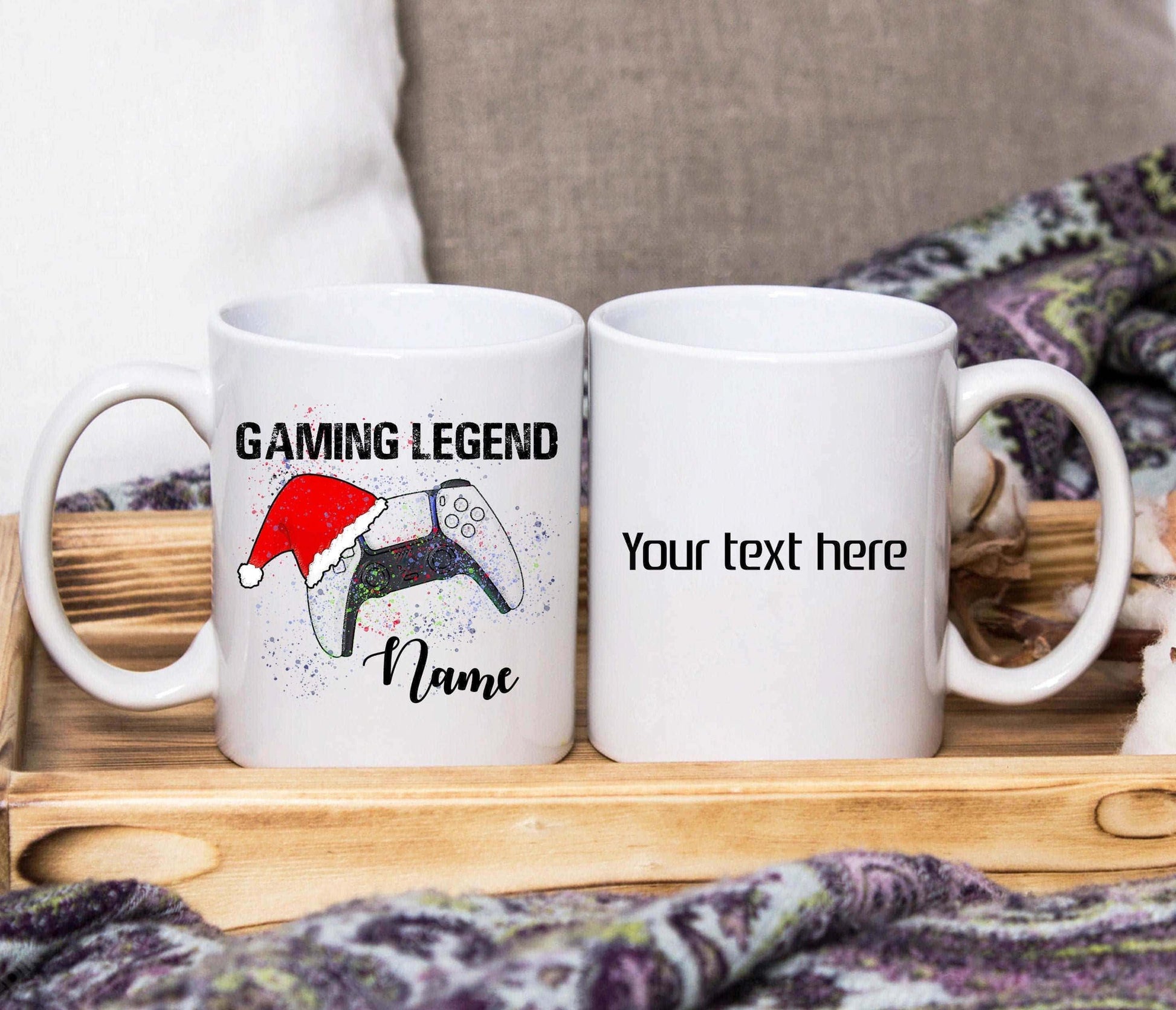 Gaming Legend Christmas Mug (Personalised) - SquidPot