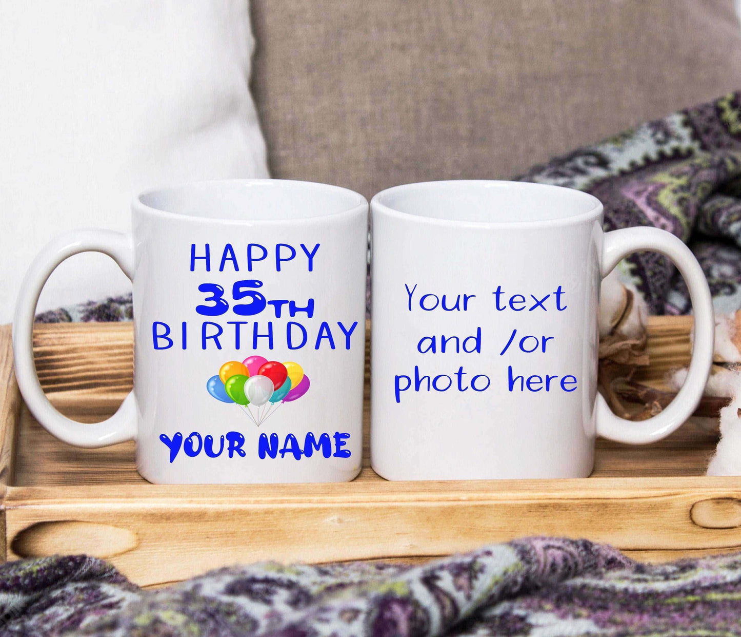 Happy *Age* * Name* Birthday Mug (Personalised) - SquidPot