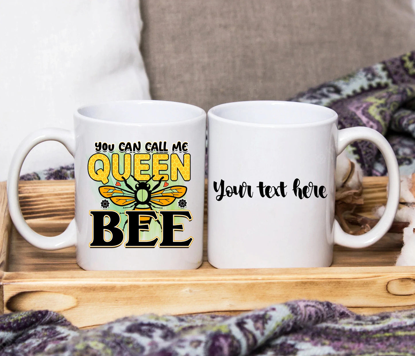 Inspiring Bee Quote Design ~ Choose Your Design ~ Personalised SquidPot