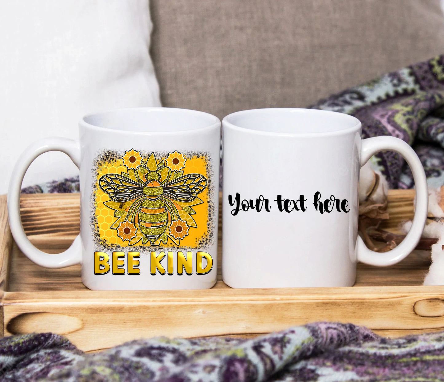 Inspiring Bee Quote Design ~ Choose Your Design ~ Personalised SquidPot