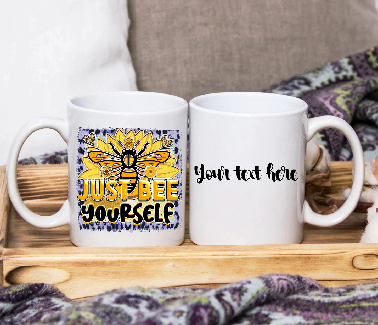 Inspiring Bee Quote Design ~ Choose Your Design ~ Personalised SquidPot