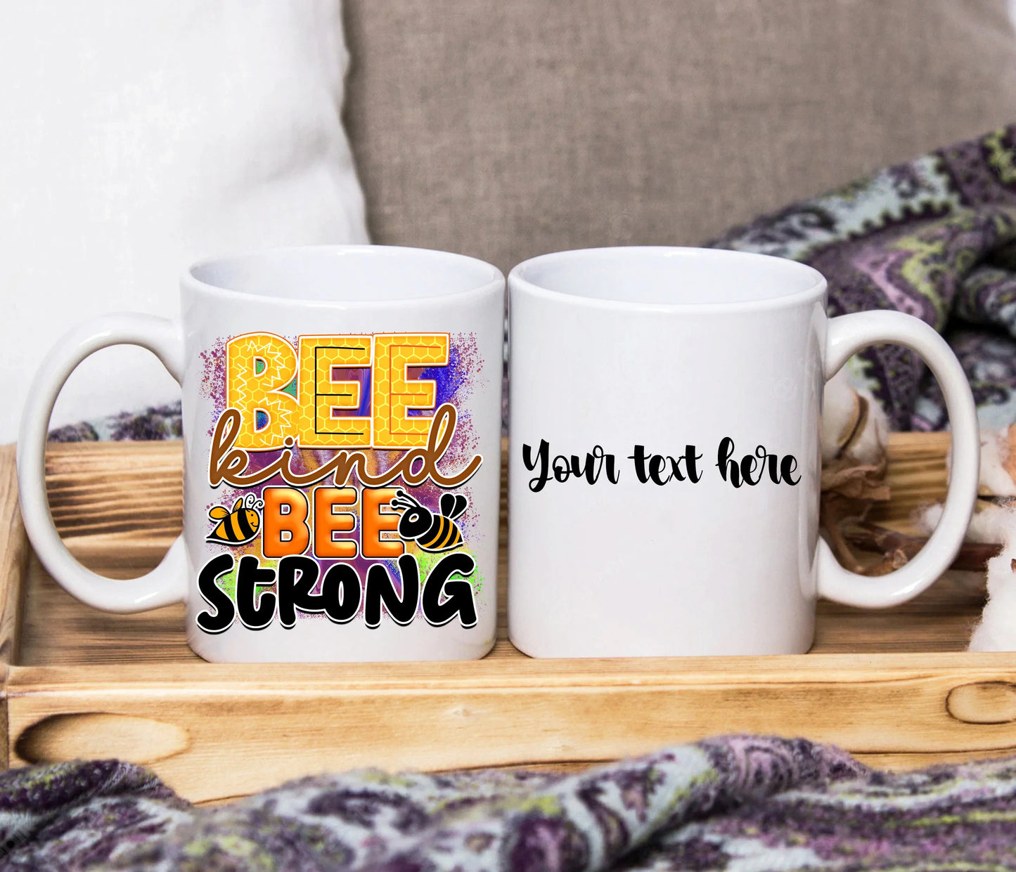 Inspiring Bee Quote Design ~ Choose Your Design ~ Personalised SquidPot