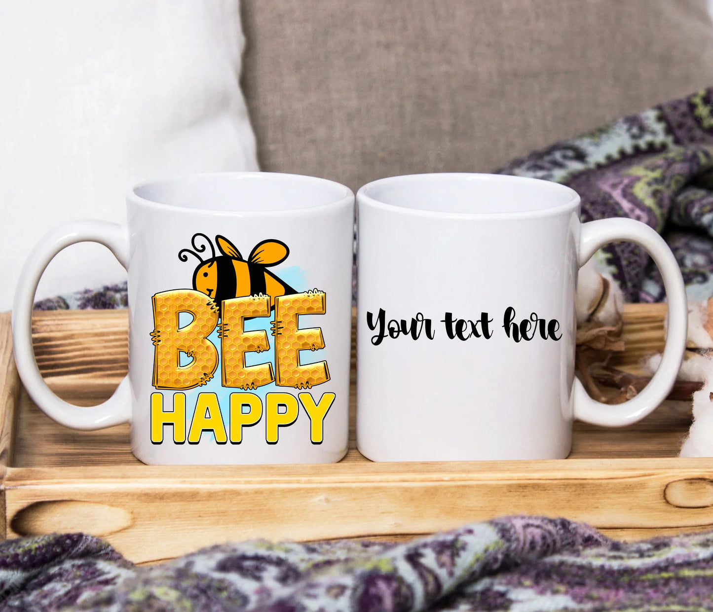 Inspiring Bee Quote Design ~ Choose Your Design ~ Personalised SquidPot