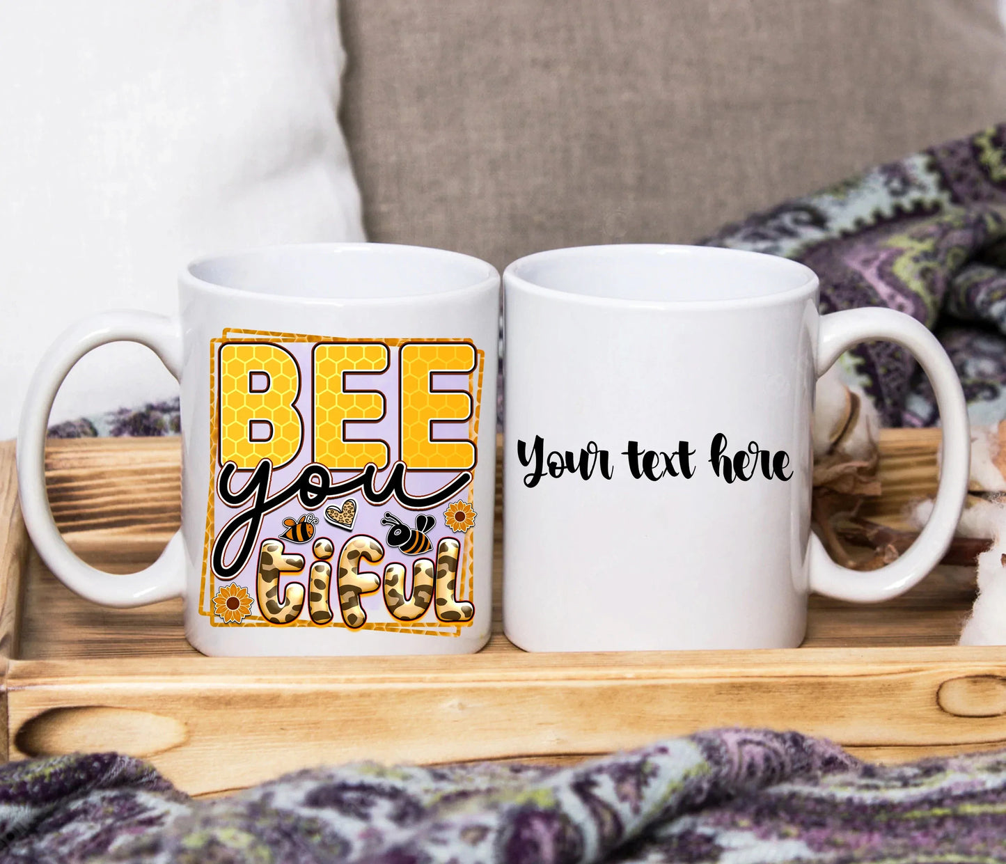 Inspiring Bee Quote Design ~ Choose Your Design ~ Personalised SquidPot