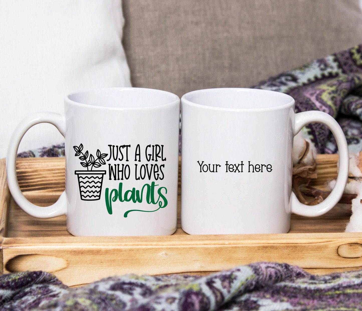 Just A Girl Who Loves Plants Mug (Personalised) - SquidPot