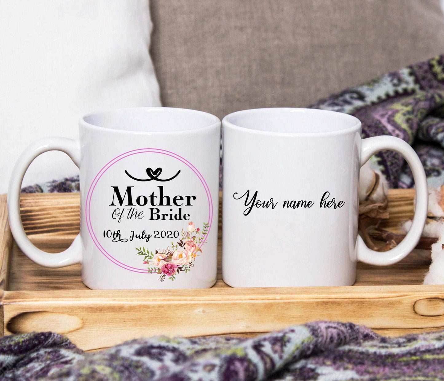 Mother Of The Bride Dated Mug (Personalised) - SquidPot