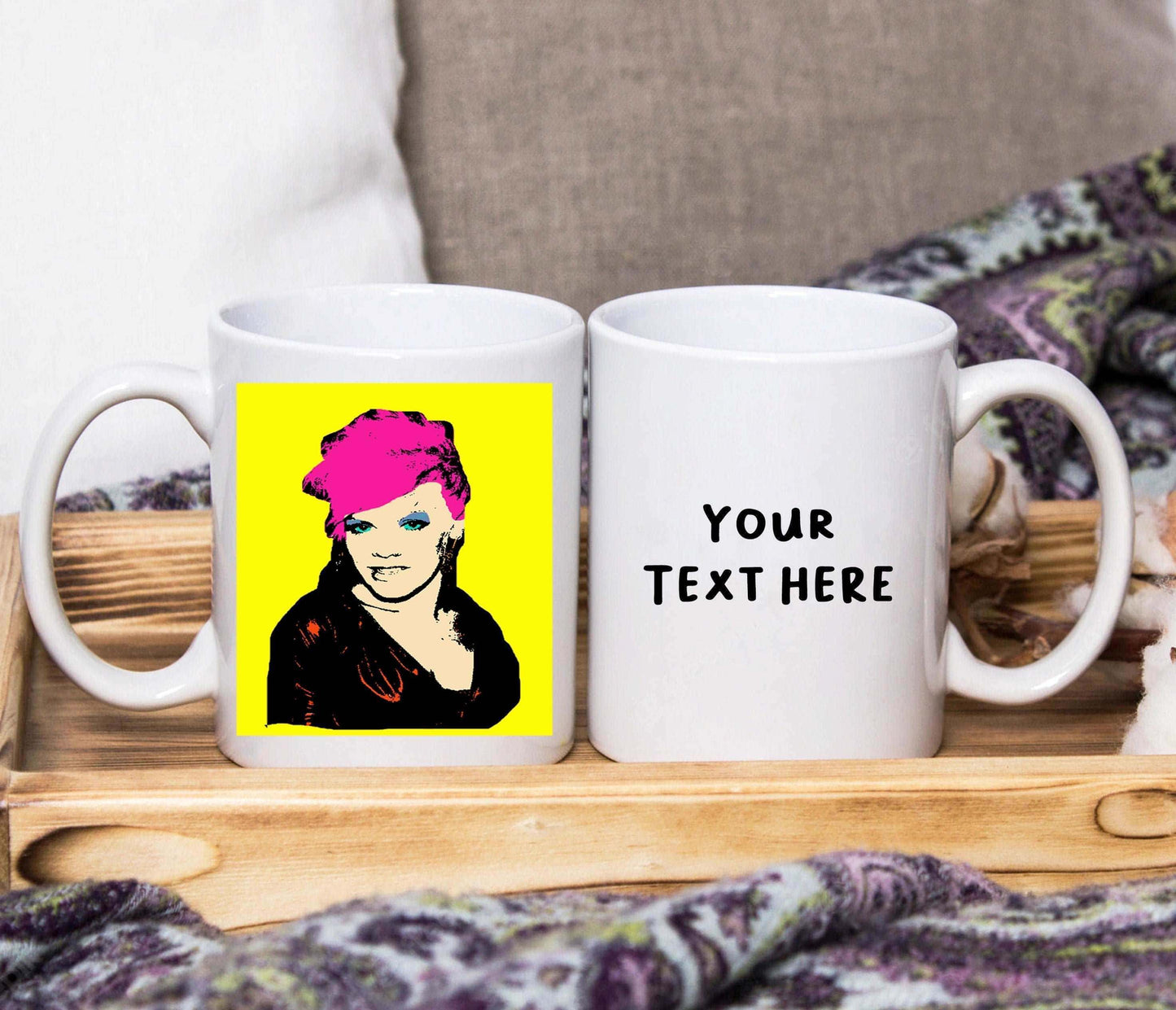 Pink (Alecia Beth Moore) Pop Art Mug (Personalised) - SquidPot