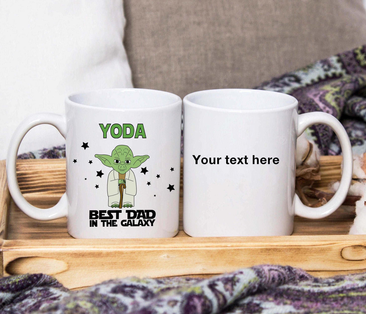 Yoda Best Dad In The Galaxy Mug (Personalised) - SquidPot