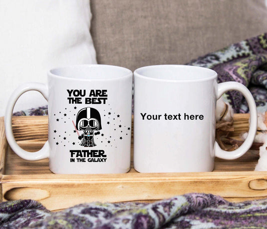 You Are The Best Father In The Galaxy Darth Greeting Card 6x6 Inch - SquidPot