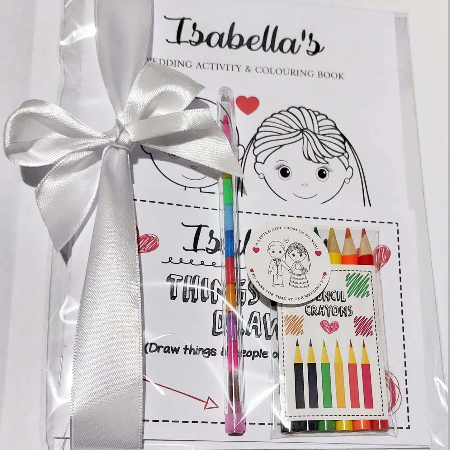 Personalised Child's Wedding Activity & Colouring Set (Multipacks)