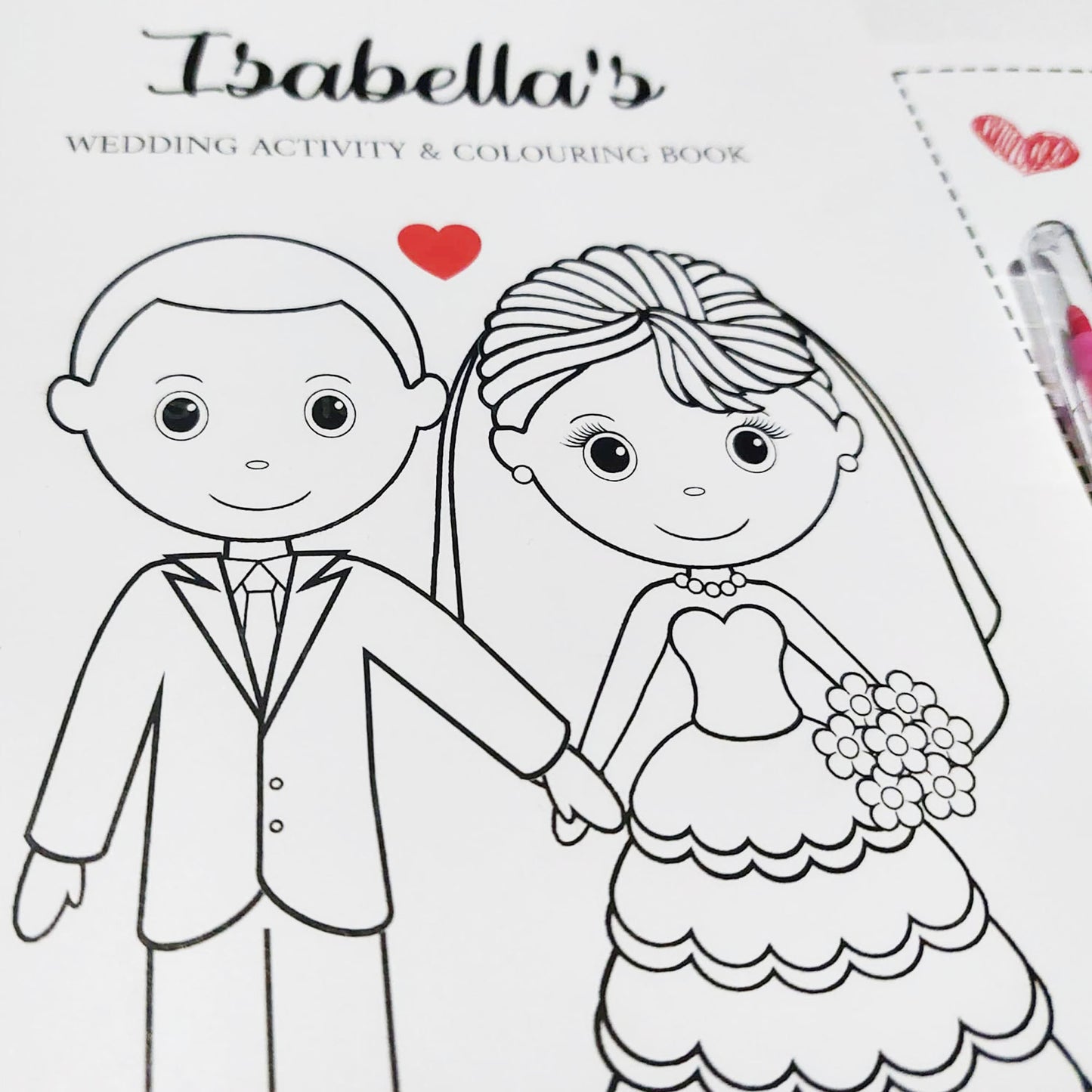 Personalised Child's Wedding Activity & Colouring Set (Multipacks)