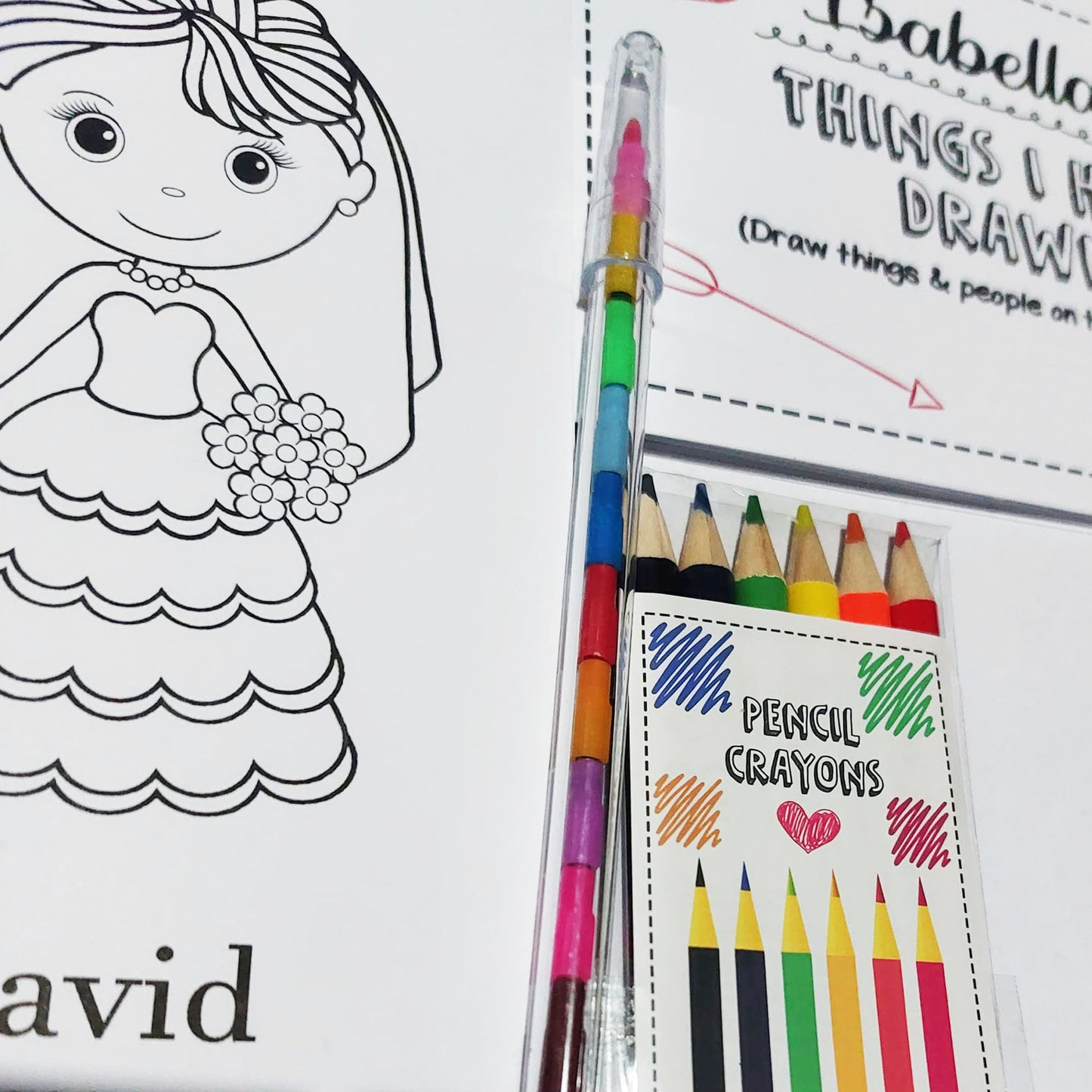 Personalised Child's Wedding Activity & Colouring Set (Multipacks)